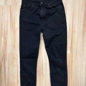 MOTHER women’s Jet Black Skinny Jeans